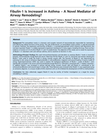 Fibulin-1 is increased in asthma – A novel mediator of airway remodeling?