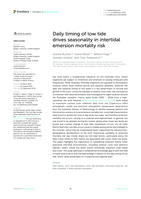 Daily timing of low tide drives seasonality in intertidal emersion mortality risk