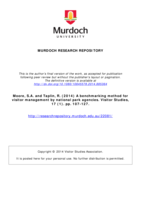 A benchmarking method for visitor management by national park agencies