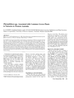 Phytophthora spp. associated with container-grown plants in nurseries in Western Australia