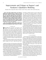Improvements and critique on Sugeno's and Yasukawa's qualitative modeling
