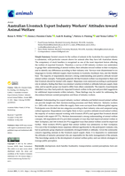 Australian livestock export industry workers’ attitudes toward animal welfare