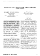 Integrating serious games in adaptive hypermedia applications for personalised learning experiences