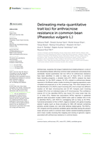 Delineating meta-quantitative trait loci for anthracnose resistance in common bean (Phaseolus vulgaris L.)