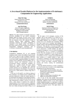 A Java-based parallel platform for the implementation of evolutionary computation for engineering applications