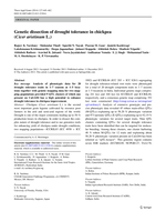 Genetic dissection of drought tolerance in chickpea (Cicer arietinum L.)