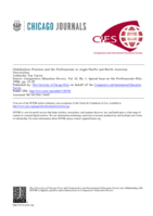 Globalization practices and the professoriate in Anglo-Pacific and North American universities