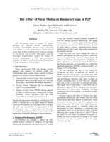 The effect of viral media on business usage of P2P