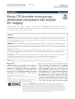 Elecsys CSF biomarker immunoassays demonstrate concordance with amyloid-PET imaging