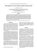 Pollen limitation of fruit set in Western Australian terrestrial orchids