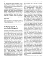 Evoked potentials in neurological diagnosis