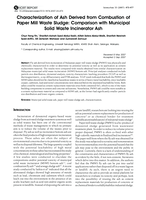Characterization of ash derived from combustion of paper mill waste sludge: Comparison with municipal solid waste incinerator ash