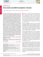 Ovine abortion and stillbirth investigations in Australia