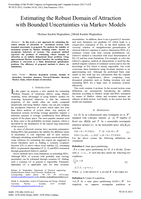 Estimating the robust domain of attraction with bounded uncertainties via markov models