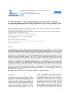 It is all in the looks: A rapid field-based visual assessment tool for evaluating the spawning likelihood of the Asian green mussel, Perna viridis (Linnaeus, 1758)