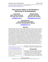 Peer-mentors reflect on the benefits of mentoring: An autoethography