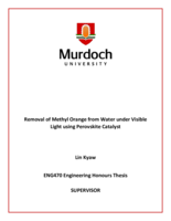 Removal of Methyl Orange from water under visible light using Perovskite catalyst