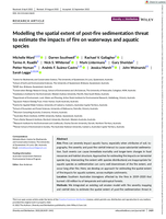 Modelling the spatial extent of post‐fire sedimentation threat to estimate the impacts of fire on waterways and aquatic species