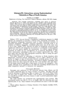 Interspecific interactions among gastrointestinal helminths in pikas of North America