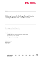 Building-up leaders for challenges through vicarious learning: Reflections from Australian leaders