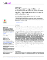 The influence of transgenic (Bt) and non-transgenic (non-Bt) cotton mulches on weed dynamics, soil properties and productivity of different winter crops
