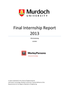 Final Internship Report: WorleyParsons