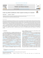 Could crop albedo modification reduce regional warming over Australia?