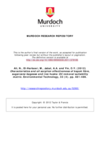 Characteristics and oil sorption effectiveness of kapok fiber, sugarcane bagasse and rice husks: Oil removal suitability matrix
