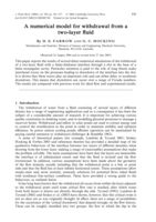 A numerical model for withdrawal from a two-layer fluid