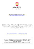 Use of the Internet by small to medium enterprises in Singapore