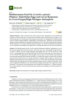 Mediterranean fruit fly Ceratitis capitata (Diptera: Tephritidae) eggs and larvae responses to a low-oxygen/high-nitrogen atmosphere