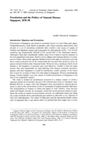 Prostitution and the politics of venereal disease: Singapore, 1870–98