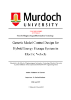 Generic model control design for hybrid energy storage system in electric vehicle