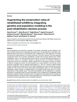 Augmenting the conservation value of rehabilitated wildlife by integrating genetics and population modeling in the post-rehabilitation decision process