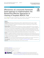 Effectiveness of a structured, framework-based approach to implementation: The Researching Effective Approaches to Cleaning in Hospitals (REACH) Trial