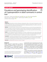 Prevalence and genotyping identification of Cryptosporidium in adult ruminants in central Iran