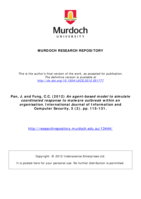 An agent-based model to simulate coordinated response to malware outbreak within an organisation