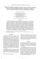 Fishes and freshwater crayfishes of major catchments of the Leschenault Estuary: Preston and Brunswick River, including first record of a freshwater gudgeon (Eleotridae) from south-western Australia