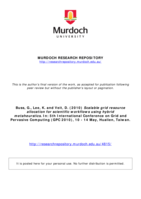 Scalable grid resource allocation for scientific workflows using hybrid metaheurstics