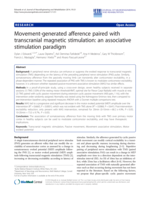 Movement-generated afference paired with transcranial magnetic stimulation: An associative stimulation paradigm