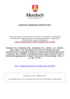 Preserving new anthelmintics: a simple method for estimating faecal egg count reduction test (FECRT) confidence limits when efficacy and/or nematode aggregation is high.