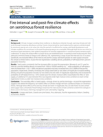 Fire interval and post-fire climate effects on serotinous forest resilience