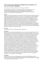 Water and fuel saving technologies: Un-puddled bed and strip tillage for wet season rice cultivation in Bangladesh