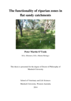 The functionality of riparian zones in flat sandy catchments