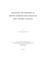 Estimating the dispersion of shipping emissions from Fremantle port, Western Australia