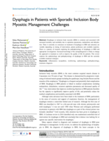 Dysphagia in patients with sporadic inclusion body myositis: Management challenges