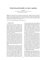 Clouds form preferentially over native vegetation