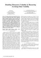 Modeling moneyness volatility in measuring exchange rate volatility