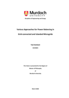 Various approaches for power balancing in grid-connected and islanded microgrids