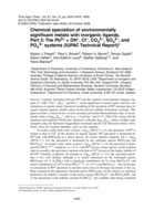 Chemical speciation of environmentally significant metals with inorganic ligands. Part 3: The Pb2+ + OH–, Cl–, CO32–, SO42–, and PO43– systems (IUPAC Technical Report)